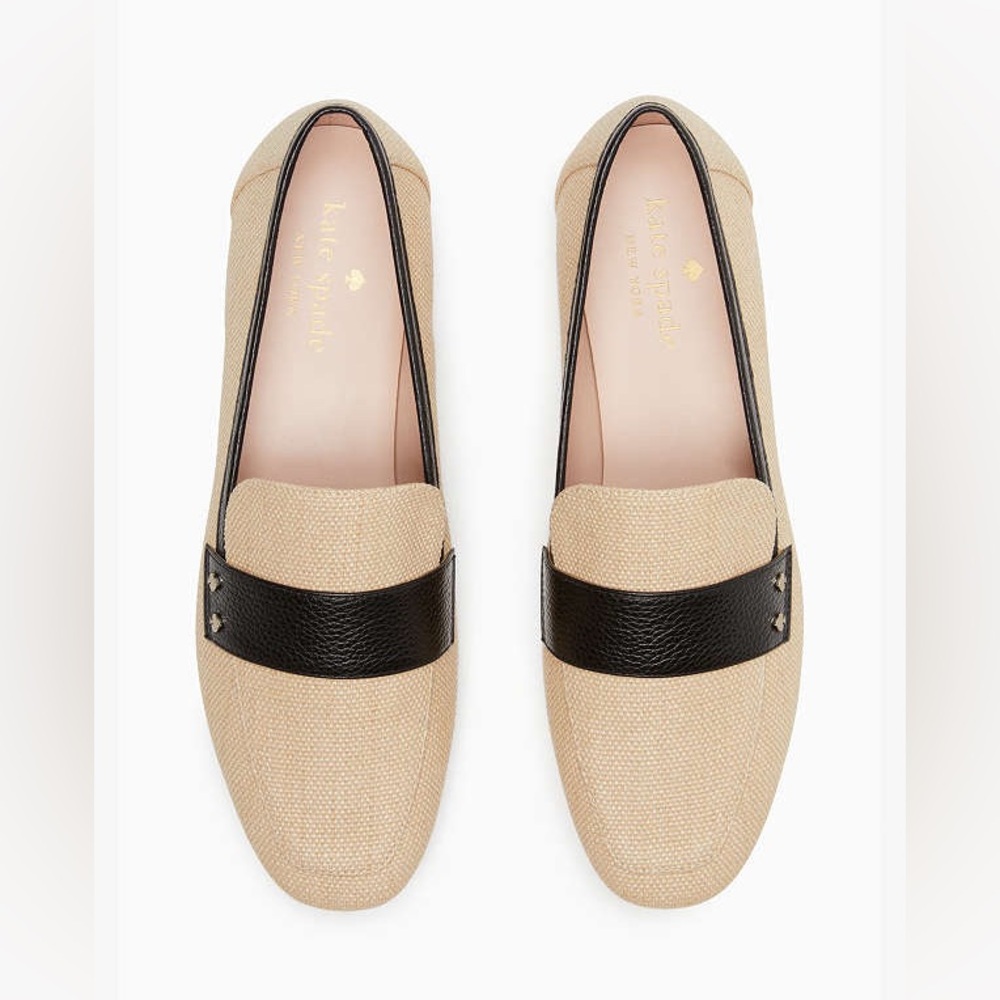 Kate Spade Marina Tan and Black Flats Sz 7.5 🖤